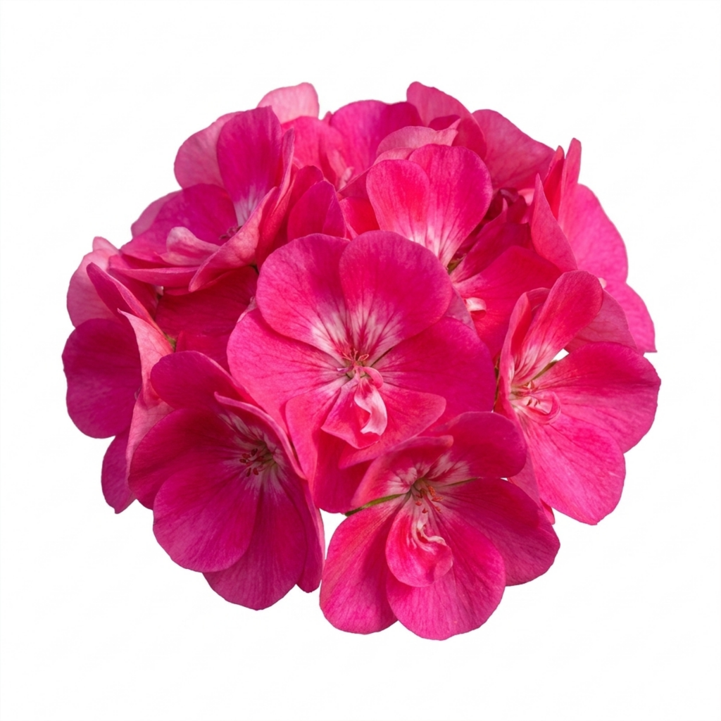 1 Large Plant - Geranium Calliope Hot Pink, Outdoor Garden Ready, 2L Pot