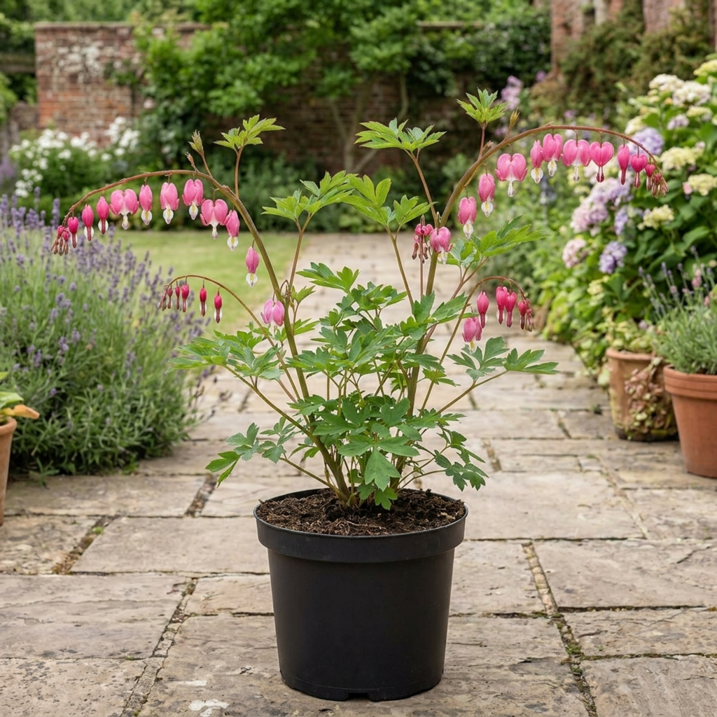1 Dicentra Spectabilis Bleeding Heart Plant, Hardy Shade Loving Perennial, Garden Ready, 17cm Root-Ball