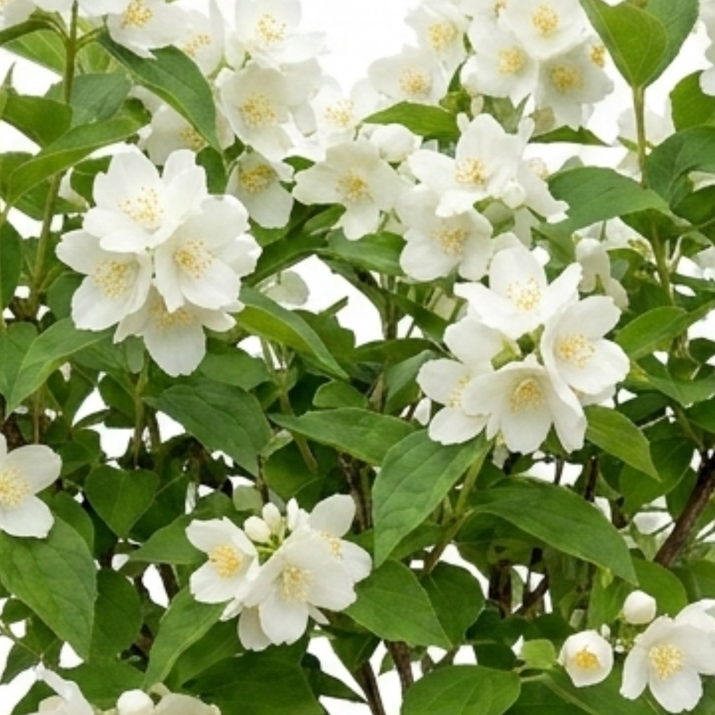 1 Philadelphus Virginal Mock Orange Plant, Fragrant White Flowering Shrub, 2L Root-Ball