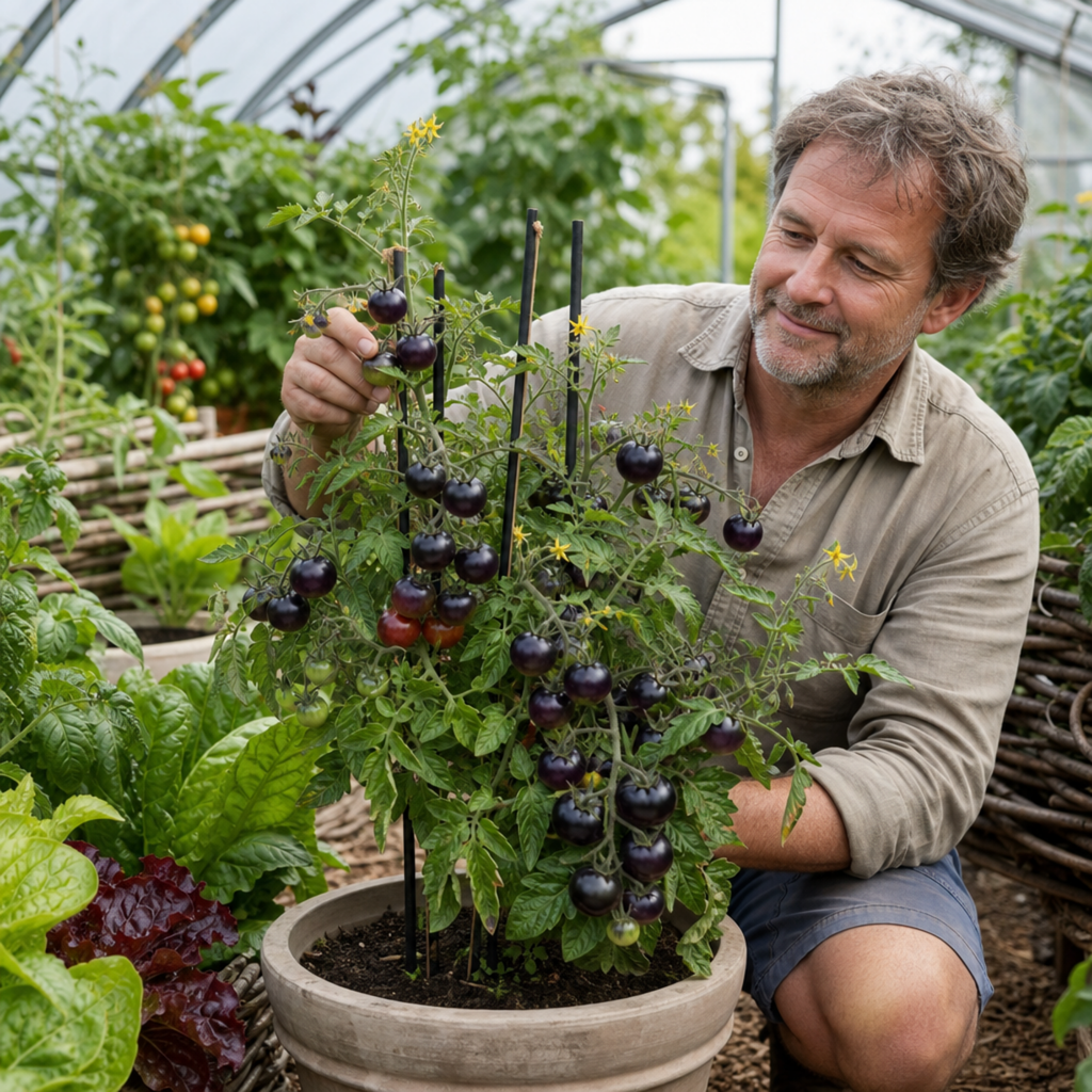 1 Cherry Tomato Floridity Live Plant, Outdoor Garden Ready, Grow Your Own Tomatoes, 2 Litre Root Ball