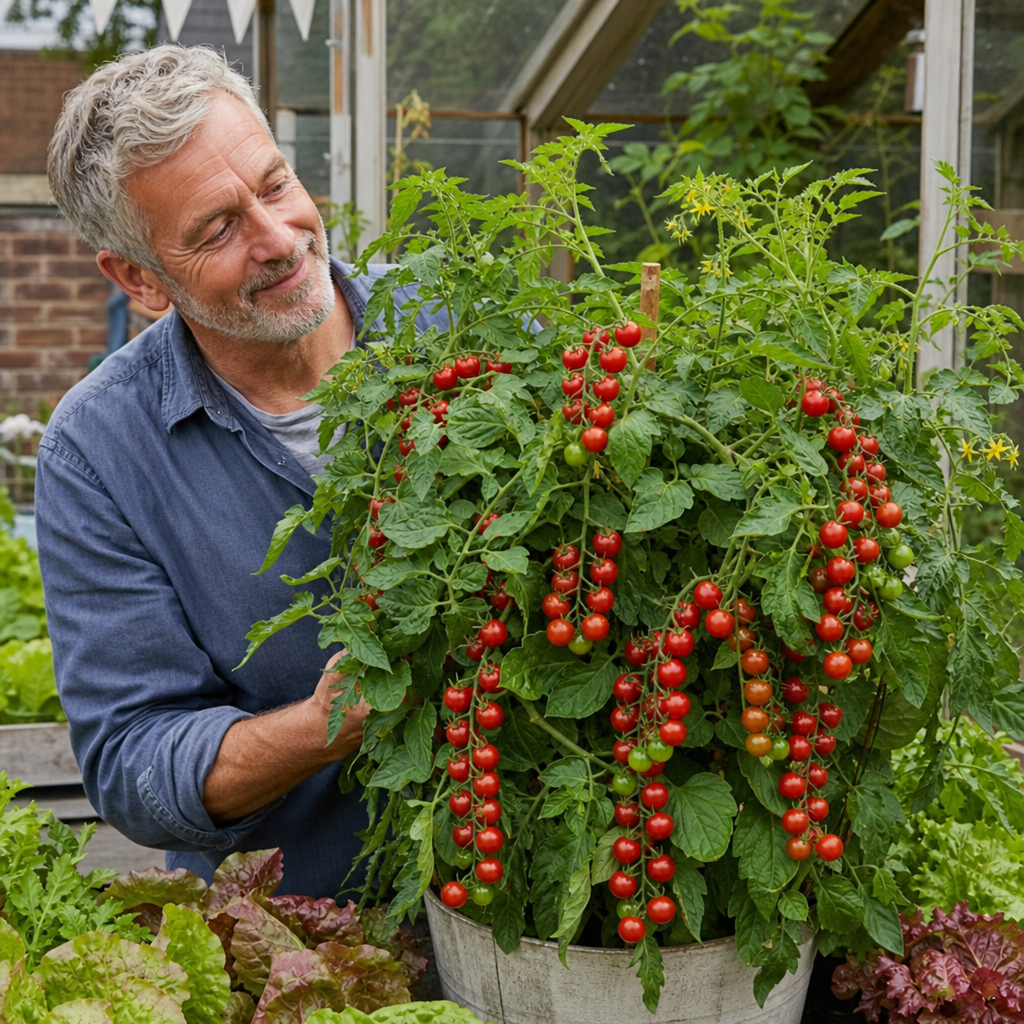 1 Shirley F1 Tomato Plant, Grow Your Own Tomatoes, Live Vegetable Plants for Sale, 2 Litre Root Ball