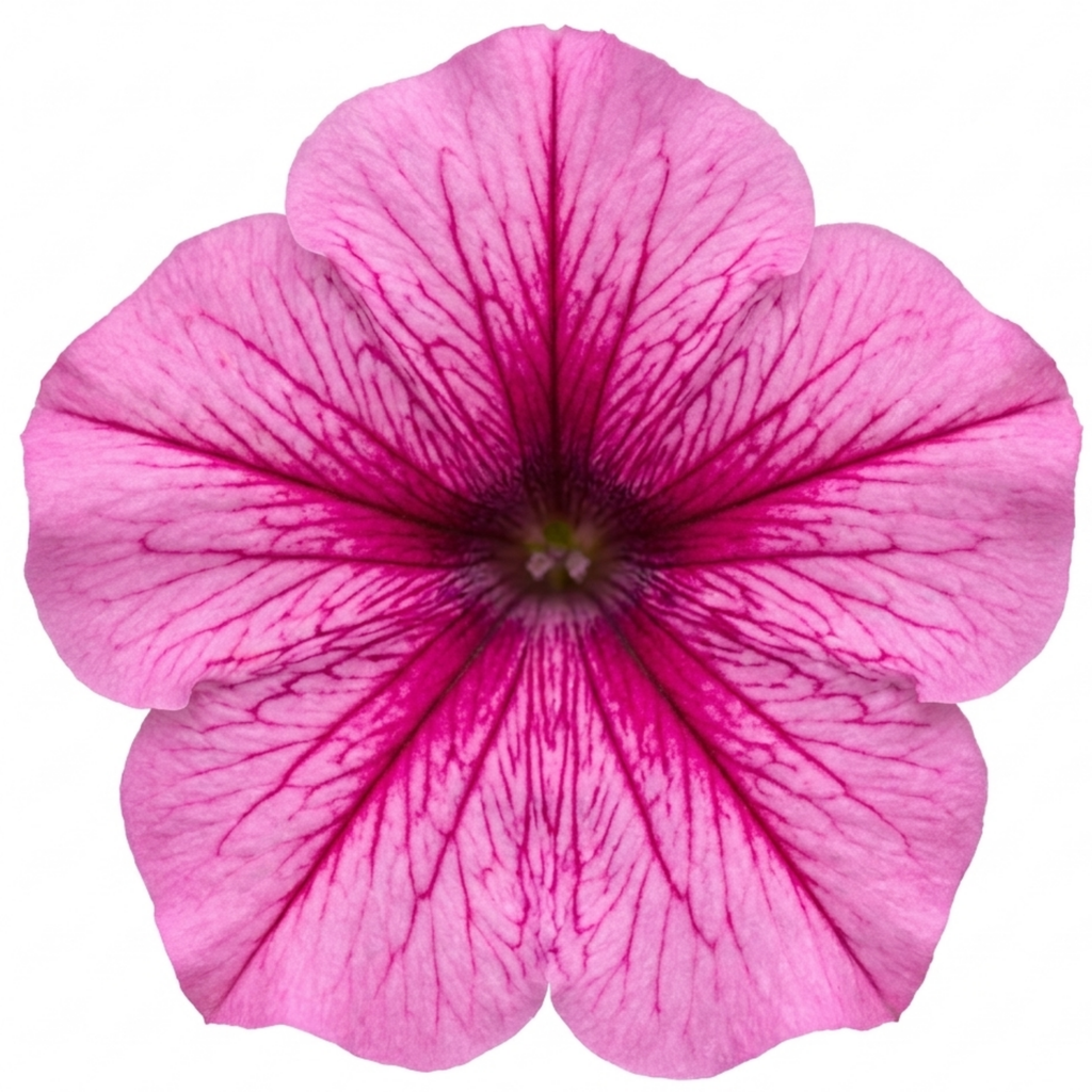 1 Large Plant - Petunia Sanguna Mega Pink Vein, Outdoor Garden Ready, 2L Pot