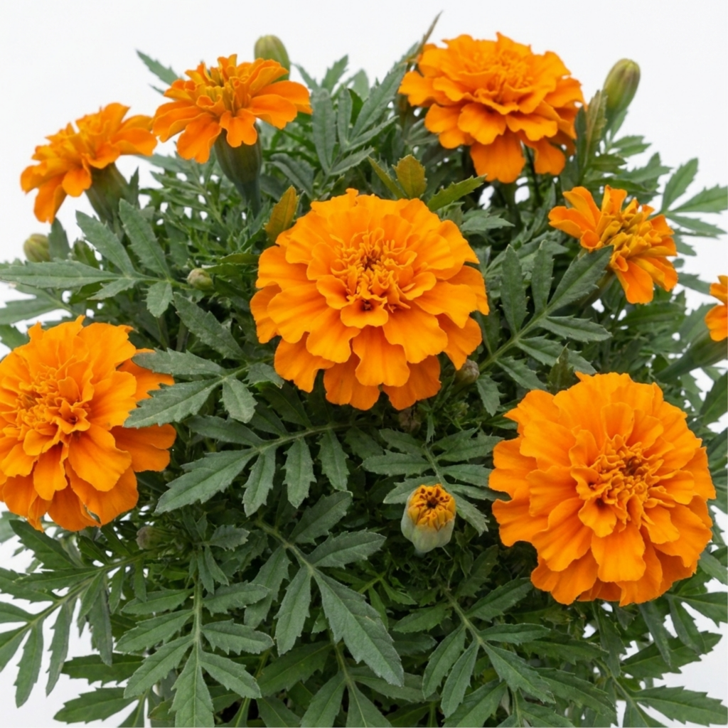 1 Large Plant - Marigold African Taishan Orange, Outdoor Garden Ready, 2L Pot
