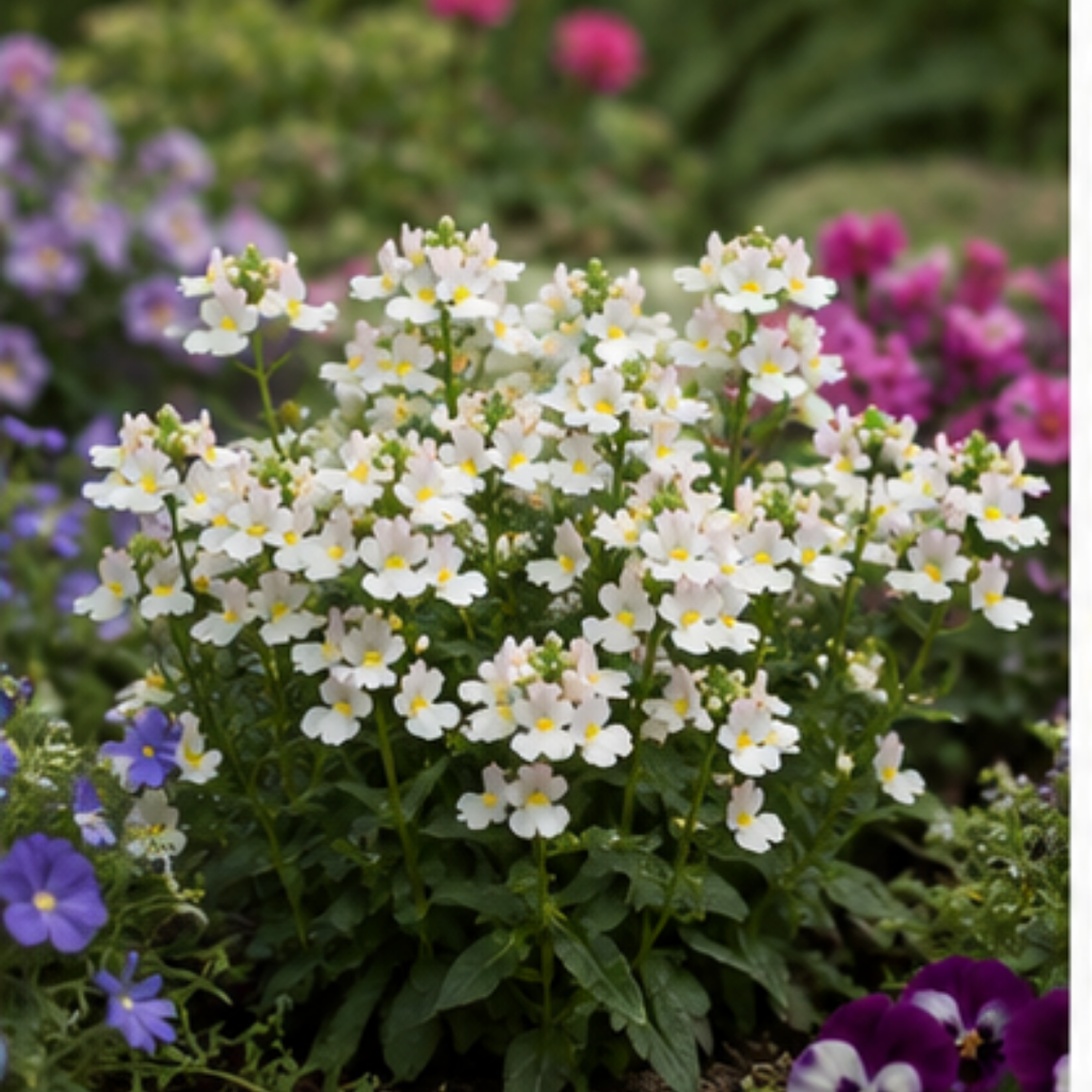 1 Large Plant - Nemesia Lady Mary, Ready to Plant in Your Garden, 5L Pot