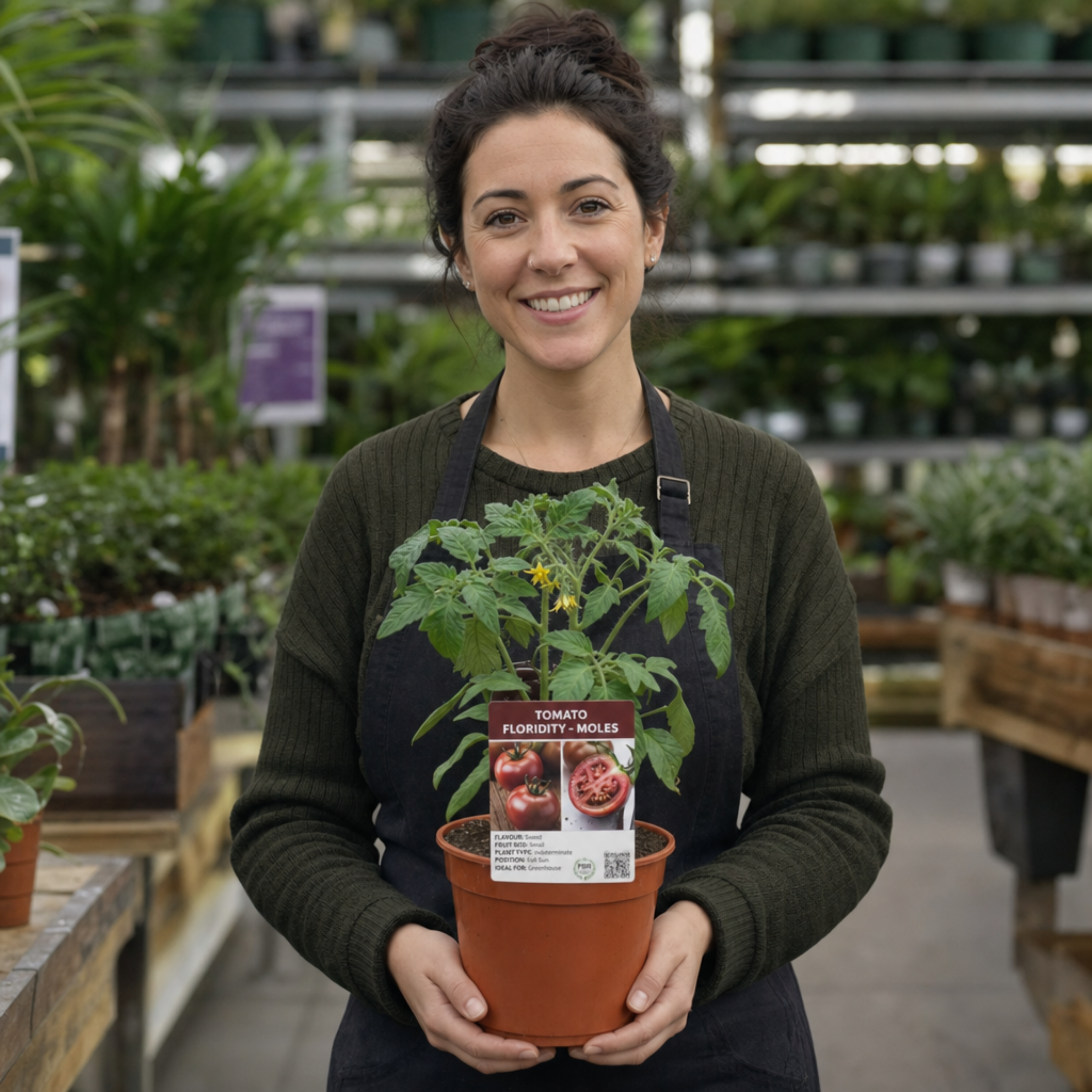 1 Cherry Tomato Floridity Live Plant, Outdoor Garden Ready, Grow Your Own Tomatoes, 2 Litre Root Ball